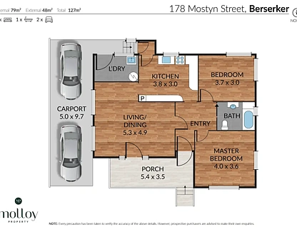 178 Mostyn Street, Berserker, QLD 4701, 2房, 1浴, 独立屋