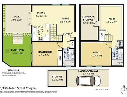 5/159 Arden Street, Coogee, Eastern Suburbs, 2房, 2浴, Apartment