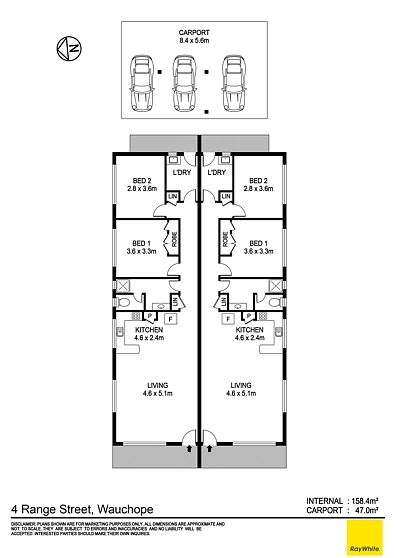 4 Range Street, Wauchope, NSW 2446, 4 રૂમ, 2 બાથરૂમ, Unit