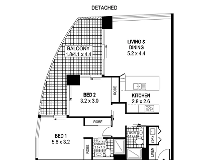 702/10-18 Regent Street, Wollongong, Wollongong - Greater Region, 2 ห้องนอน, 2 ห้องน้ำ, Apartment