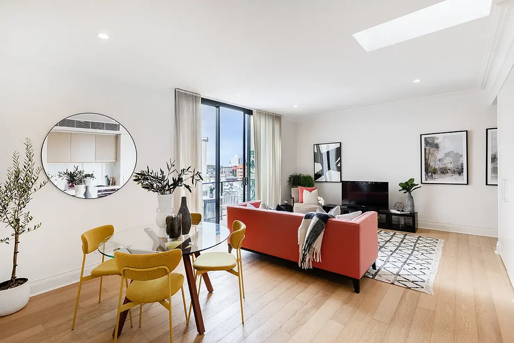Fully furnished executive residence with sweeping urban views.