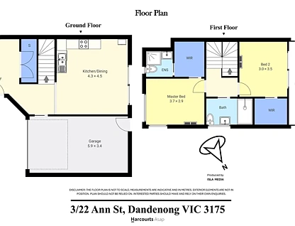3/22 Ann Street, Dandenong, VIC 3175, 2房, 2浴, Townhouse