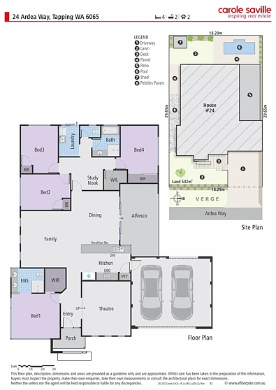 24 Ardea Way, Tapping, WA 6065, 4房, 2浴, House