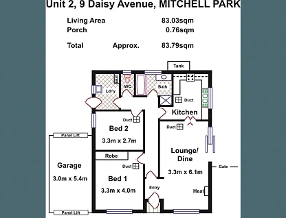 2/9 Daisy Avenue, Mitchell Park, South Adelaide, 2 Schlafzimmer, 1 Badezimmer, Unit