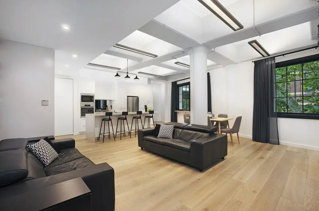 Stunning warehouse conversion in sought after Dawes Point | Furnished
