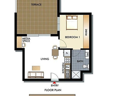 1a Edward Street, Bondi Beach, Eastern Suburbs, 1 phòng ngủ, 1 phòng tắm, Apartment