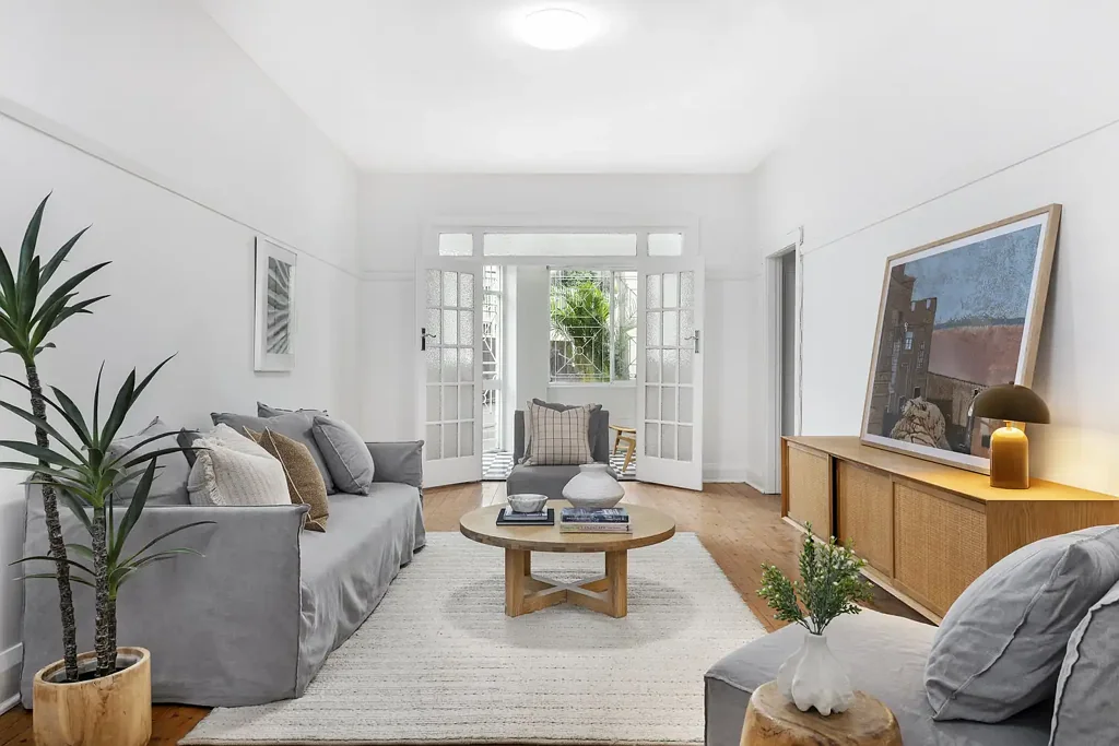 Elizabeth Bay 2غرفة نوم Ground floor retreat in premium harbourside address