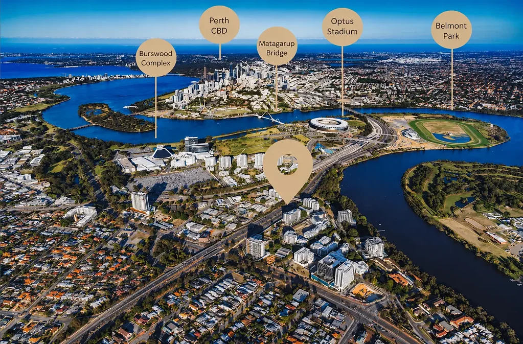 Rivervale 2chambre Contemporary Living in the Prestigious Riverena Apartments, Just Minutes from Perth CBD