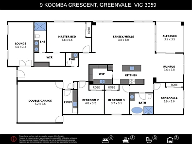9 KOOMBA CRESCENT, Greenvale, VIC 3059, 4 rūma, 2 rūma horoi, House