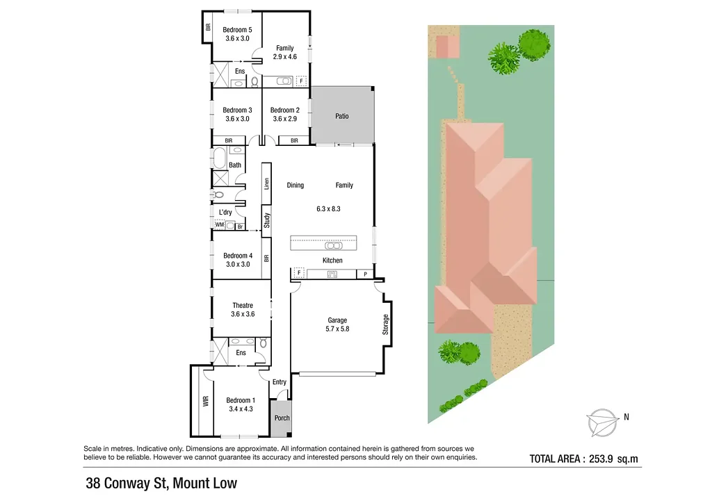 Mount Low 5ਬੈੱਡਰੂਮ Granny Flat under the same roof!!!!!!