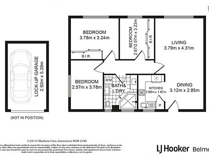 1/29-31 Marlene Crescent, Greenacre, South Western Suburbs, 3部屋, 1バスルーム, Apartment