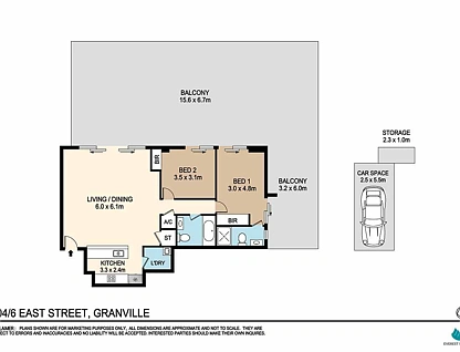 Level 4/404/6 East Street, Granville, Parramatta (Northwest suburbs), 2 غرف, 2 حمامات, Apartment