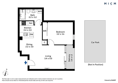 611/668 Bourke Street, Melbourne, VIC 3000, 1房, 1浴, Apartment
