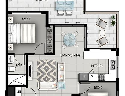 5/58 Ludwick Street, Cannon Hill, Brisbane - Eastern Region, 2 غرف, 2 حمامات, Apartment