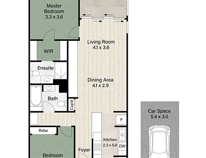 9/12 Belgrave Road, Indooroopilly, Brisbane Western Region, 2部屋, 2バスルーム, Apartment