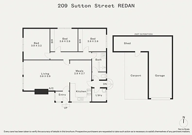 ਮੰਜ਼ਿਲ ਦੀ ਯੋਜਨਾ - 209 Sutton Street, Redan, VIC 3350