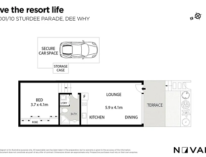 5001/10 Sturdee Parade, Dee Why, NSW 2099, 1 ਕਮਰੇ, 1 ਬਾਥਰੂਮ, Apartment