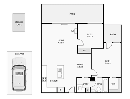 29/392-394 Nepean Highway, Frankston, Mornington Peninsula, 2房, 1浴, Apartment