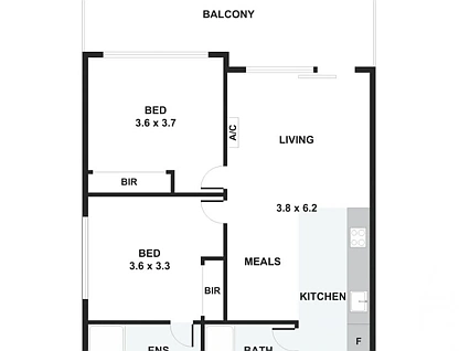 2205/864 Blackburn Road, Clayton, Bayside, 2房, 2浴, Apartment