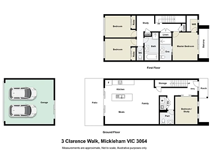 3 Clarence Walk, Mickleham, VIC 3064, 3 ਕਮਰੇ, 2 ਬਾਥਰੂਮ, Townhouse