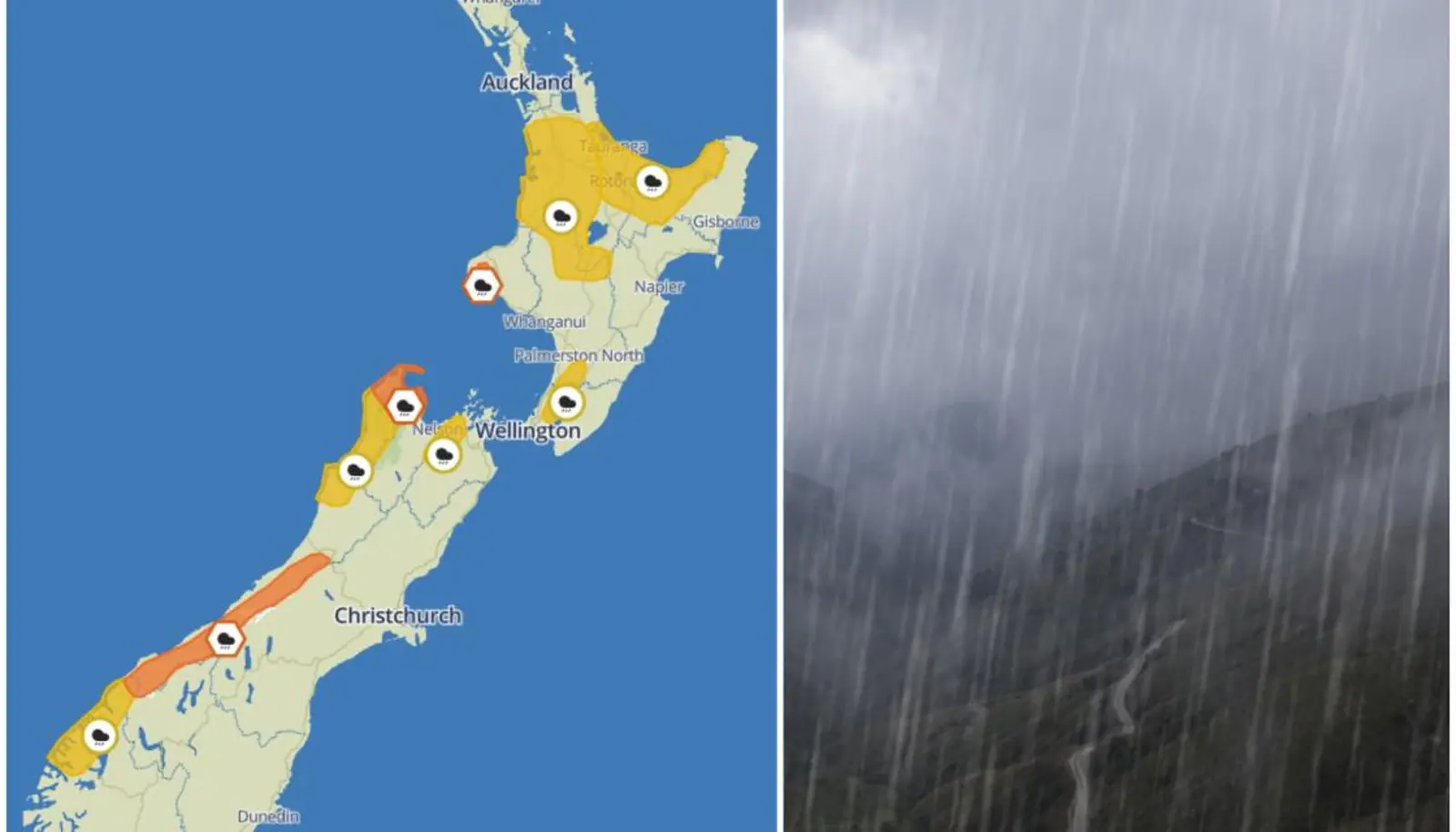 连续22小时暴雨！洪涝+雷暴预警齐发！NZ多地发布恶劣天气预警，这些地方是重灾区……