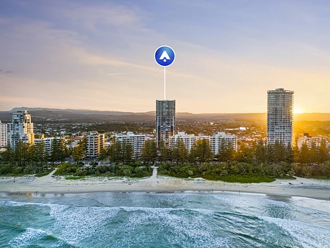 Burleigh Heads 2 Bedroom Custom Designed North Facing Apartment with Ocean Views