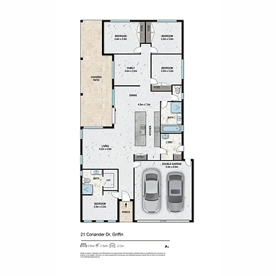 户型图 - 21 Coriander Drive, Griffin, QLD 4503