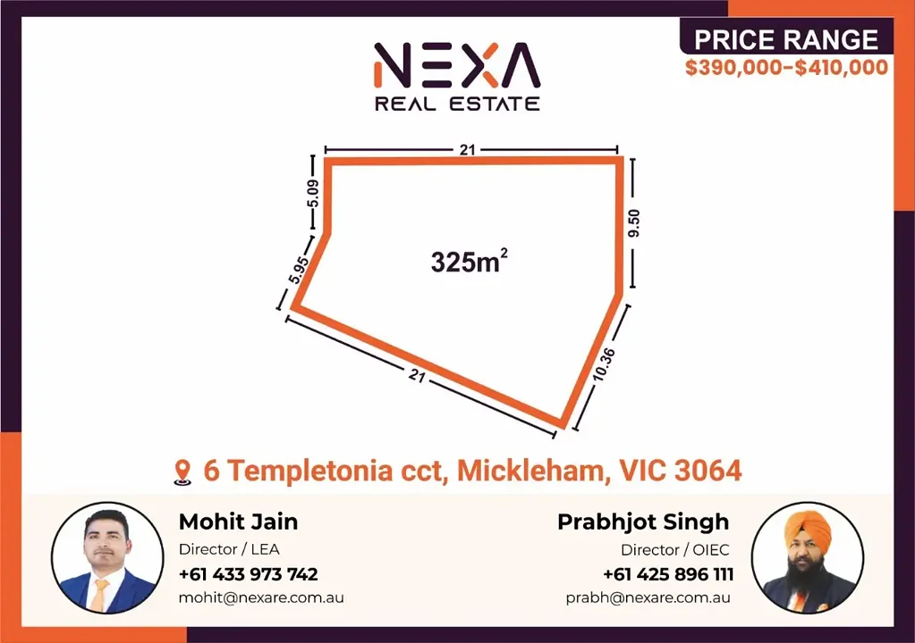 Mickleham 已确权地块 325m² 立即可建 靠近购物中心 邻近学校公园 交通便利 家庭首选 🏡 Prime Titled Land in Mickleham (CRAIGIEBURN SIDE)