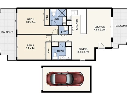 11/792 Sandgate Road, Clayfield, Brisbane - Northern Region , 2 phòng ngủ, 2 phòng tắm, Apartment