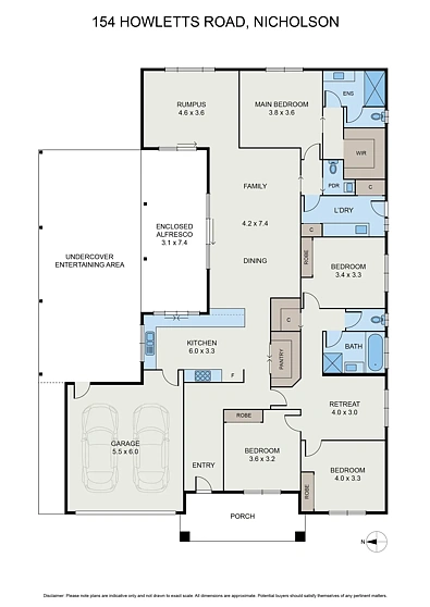 户型图 - 154 Howletts Rd, Nicholson, VIC 3882