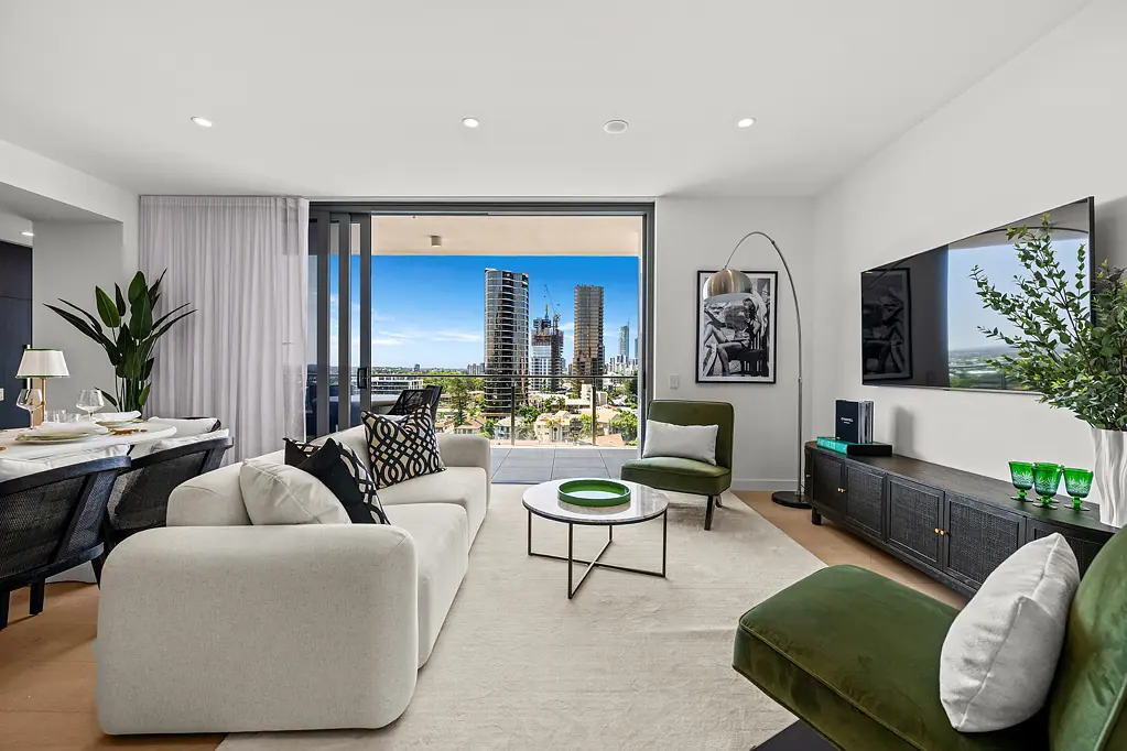 Broadbeach 2部屋 Brand New Coastal Elegance