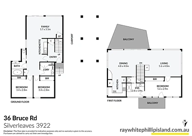 36 Bruce Road, Silverleaves, VIC 3922, 3房, 2浴, House