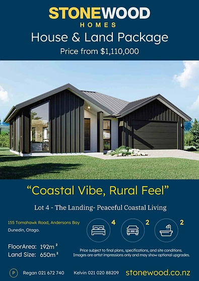 00 Tomahawk Road, Andersons Bay, Dunedin City, 3 Bedrooms, 2 Bathrooms, House