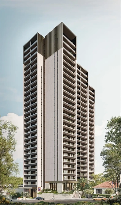 Gordon 2Kwarto Newly released Eight10 rises above Gordon from one of the Upper North
Shore's highest vantage points its rooftop perched at 220
metres above sea level