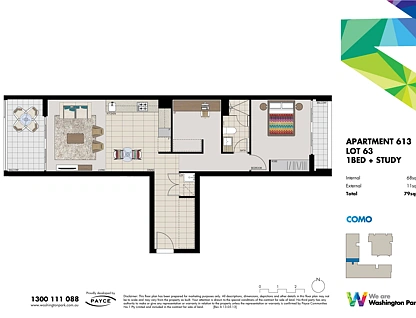 613/7 Washington Avenue, Riverwood, South Western Suburbs, 1 غرف, 1 حمامات, Apartment