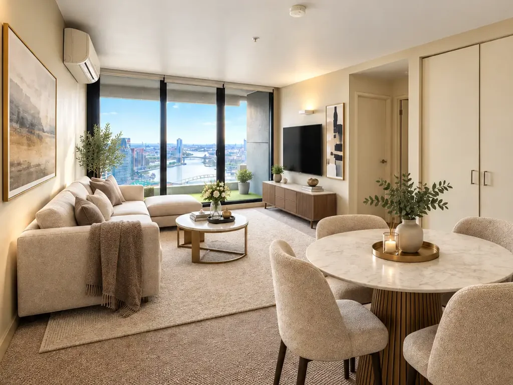 Melbourne 2બેડરૂમ Modern and Spacious apartment with Uninterrupted Waterfront Views