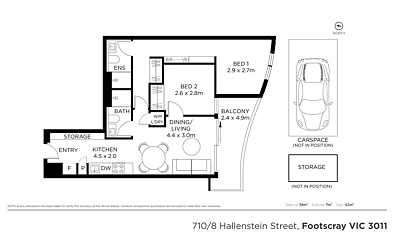 710/8 Hallenstein Street, Footscray, VIC 3011, 2 Bedrooms, 2 Bathrooms, Apartment