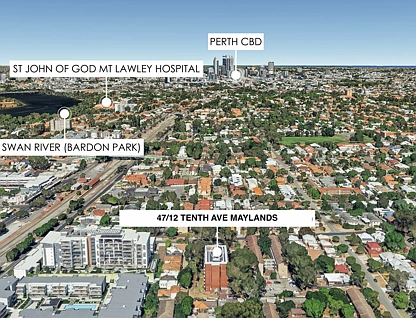 47/12 Tenth Avenue, Maylands, North East Perth, 1房, 1浴, Apartment