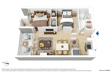 1205/33 Mackenzie Street, Melbourne, VIC 3000, 2 Bedrooms, 1 Bathrooms, Apartment