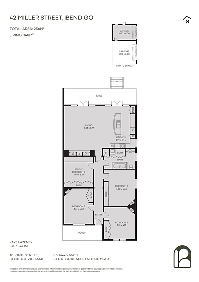 42 Miller Street, Bendigo, VIC 3550, 3 slaapkamers, 1 badkamers, House