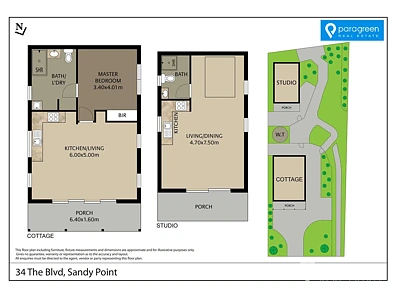 34 The Boulevarde, Sandy Point, VIC 3959, 2房, 2浴, House