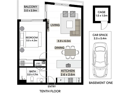 1002/564 Princes Highway, Rockdale, St George, 1 침실, 1 욕실, Apartment