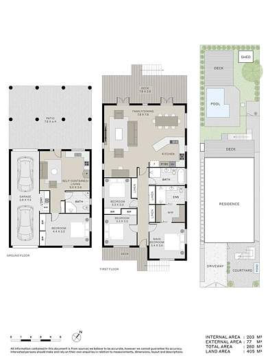 फ्लोर प्लान - 119 Cedar Street, Wynnum, QLD 4178