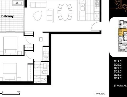 2401/42 Walker Street, Rhodes, Inner West, 2 rūma, 1 rūma horoi, Apartment
