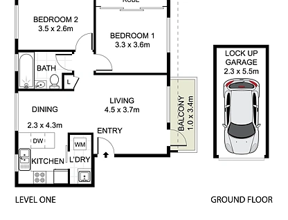 7/22 Ness Avenue, Dulwich Hill, Inner West, 2 कमरे, 1 बाथरूम, Apartment