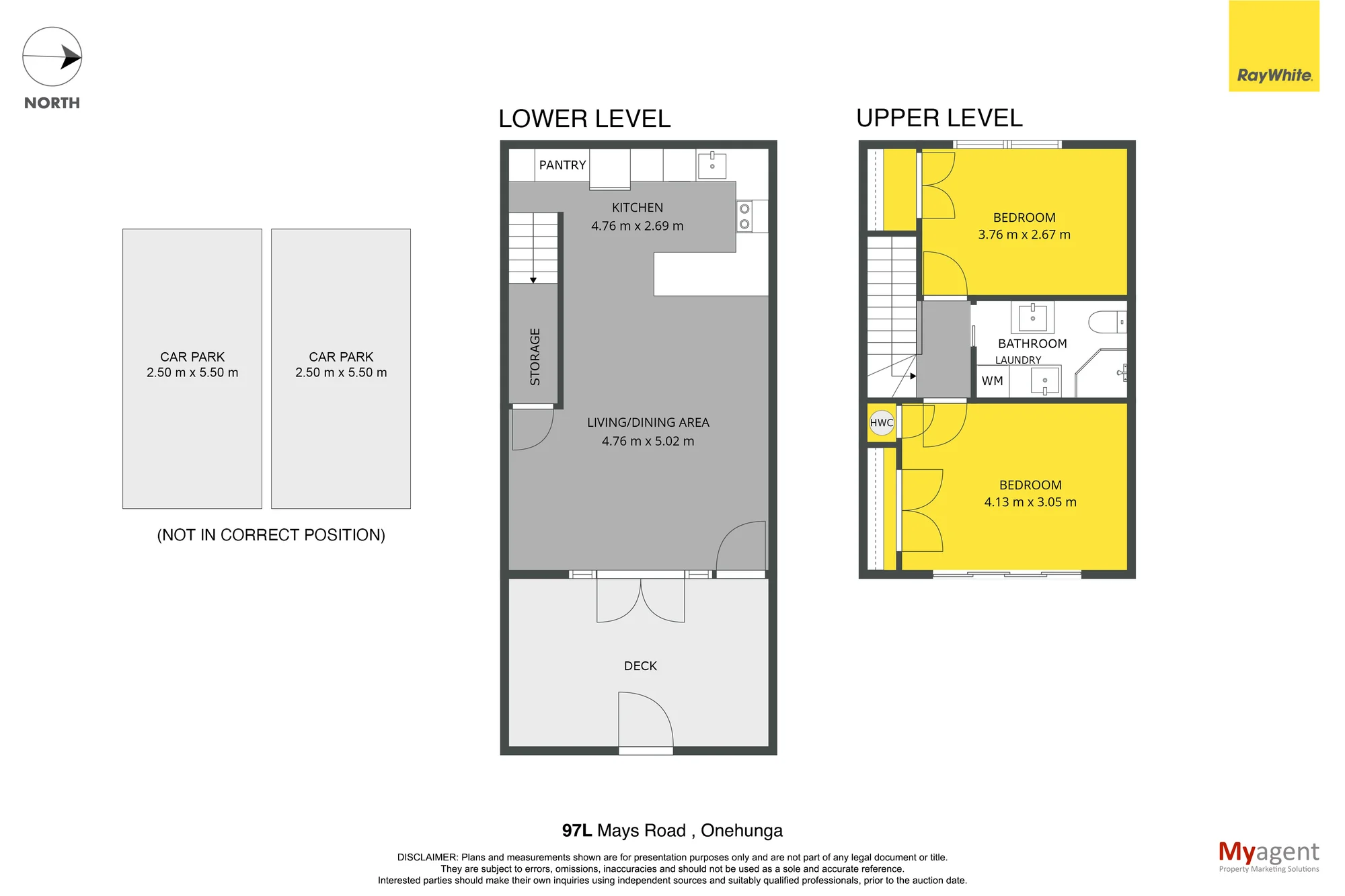 97L Mays Road, Onehunga, Auckland, 2 Bedrooms, 1 Bathrooms, Townhouse