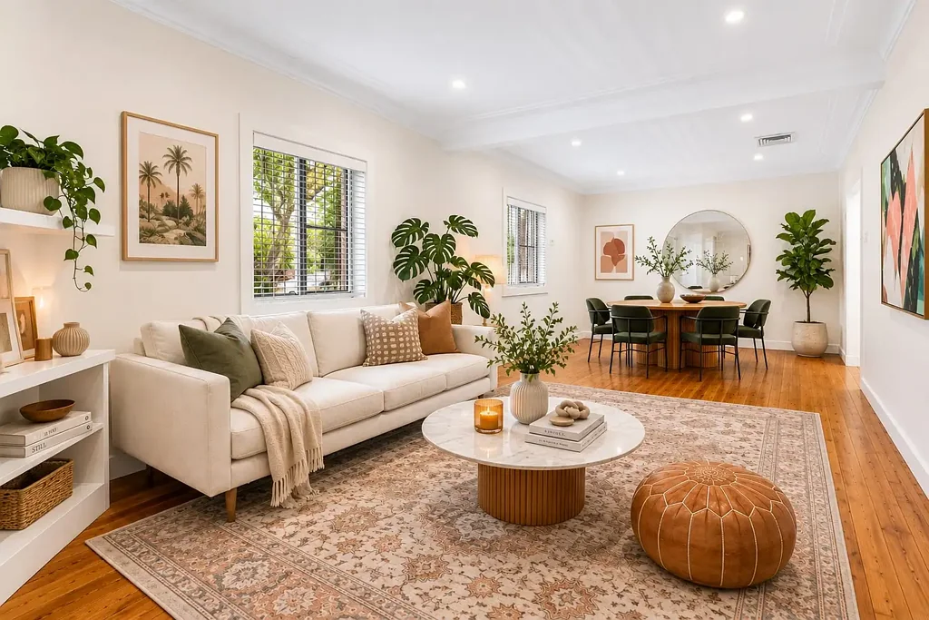 Modern and Bright Three-Bedroom House with Garage