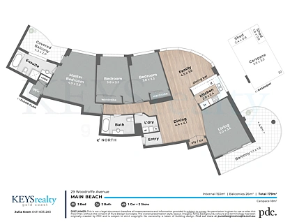 20/29 Woodroffe Avenue, Main Beach, Gold Coast, 3房, 2浴, Apartment