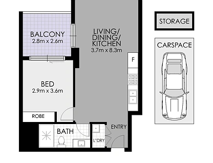 206/16-20 Smallwood Avenue, Homebush, Inner West, 1 habitaciones, 1 baños, Apartment