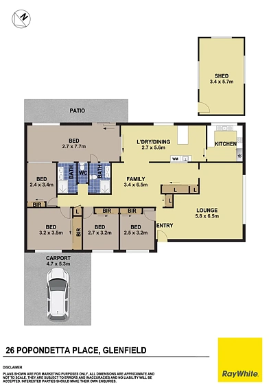 26 Popondetta Place, Glenfield, NSW 2167, 4房, 2浴, House